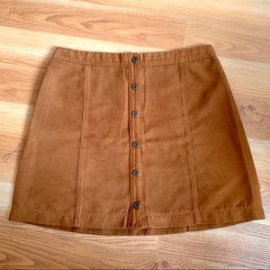 Skirt Hollister Faux Suede A-line/High Rise